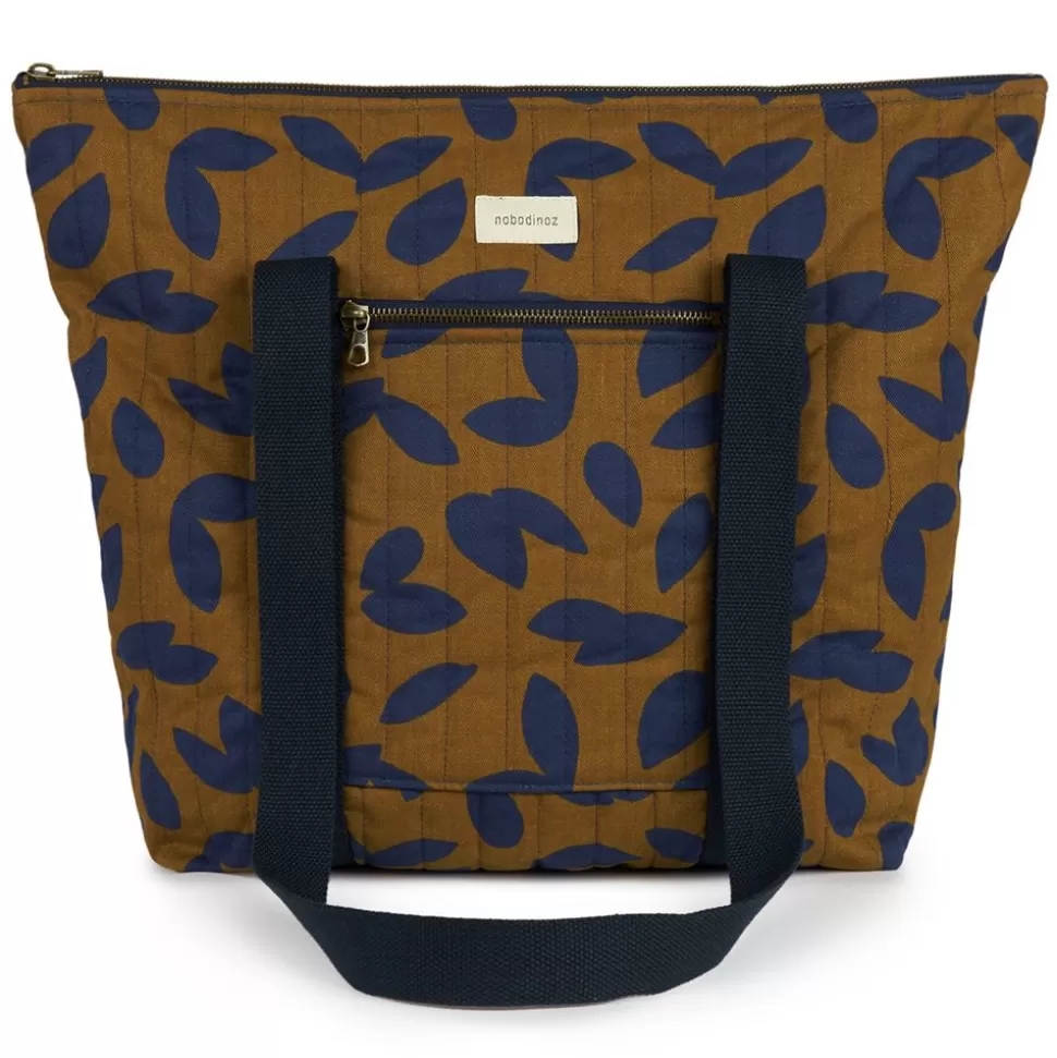 Sac À Langer Paris-Tokyo - Blue Leaves | Nobodinoz Best Sale