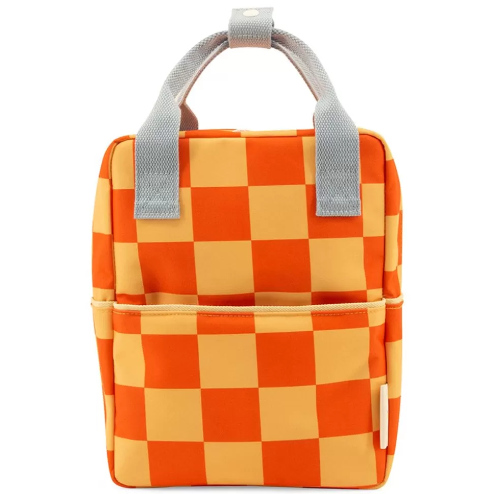 Sac A Dos Farmhouse Checkerboard - Jaune Et Orange | Sticky Lemon Discount