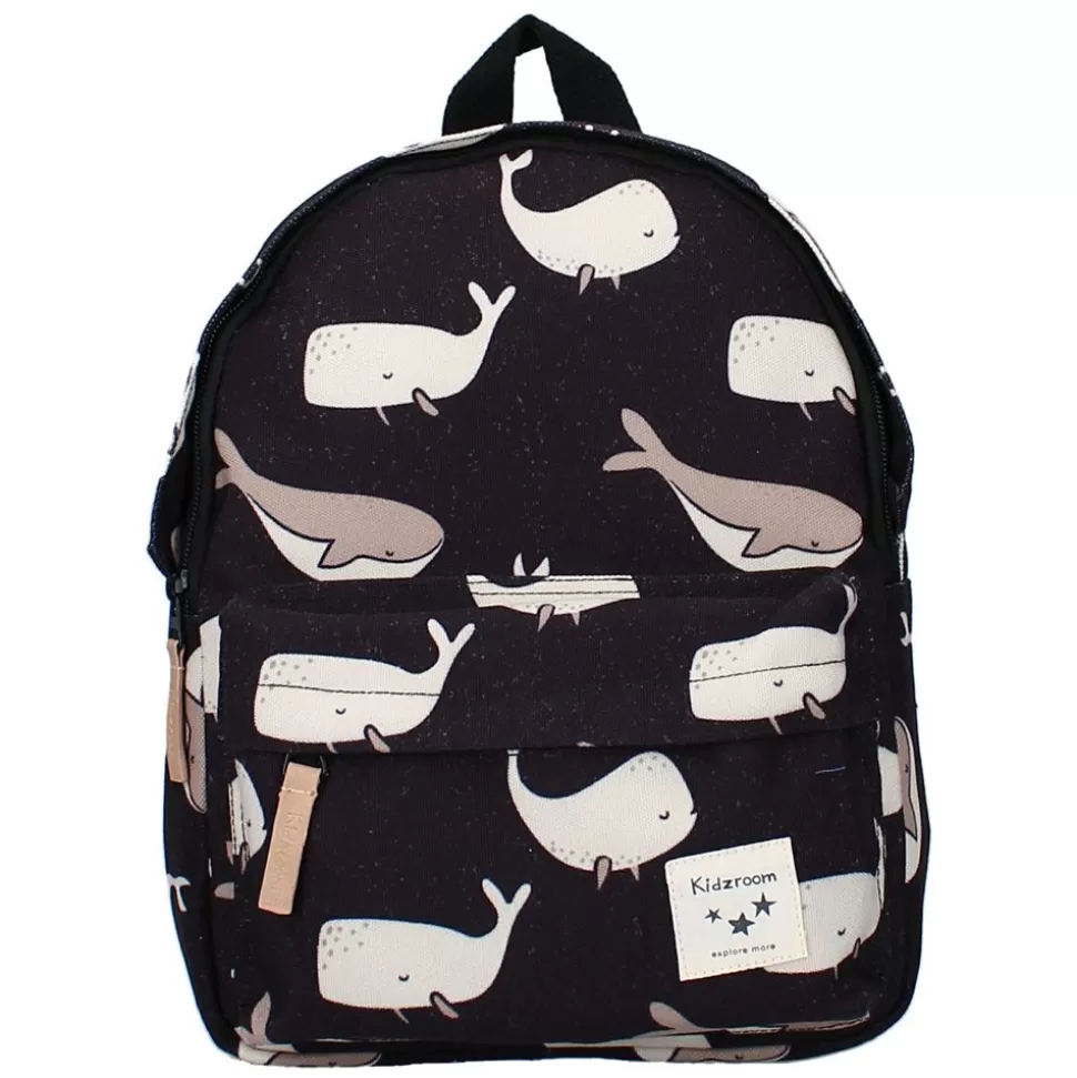 Sac A Dos Full Of Wonders - Baleines Et Cachalots Noir | Kidzroom Flash Sale