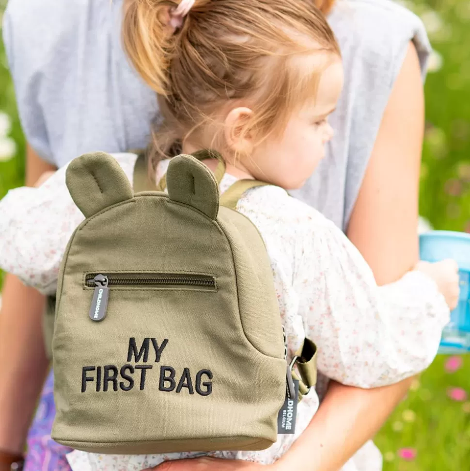 Sac A Dos My First Bag Canvas - Kaki | Childhome Online