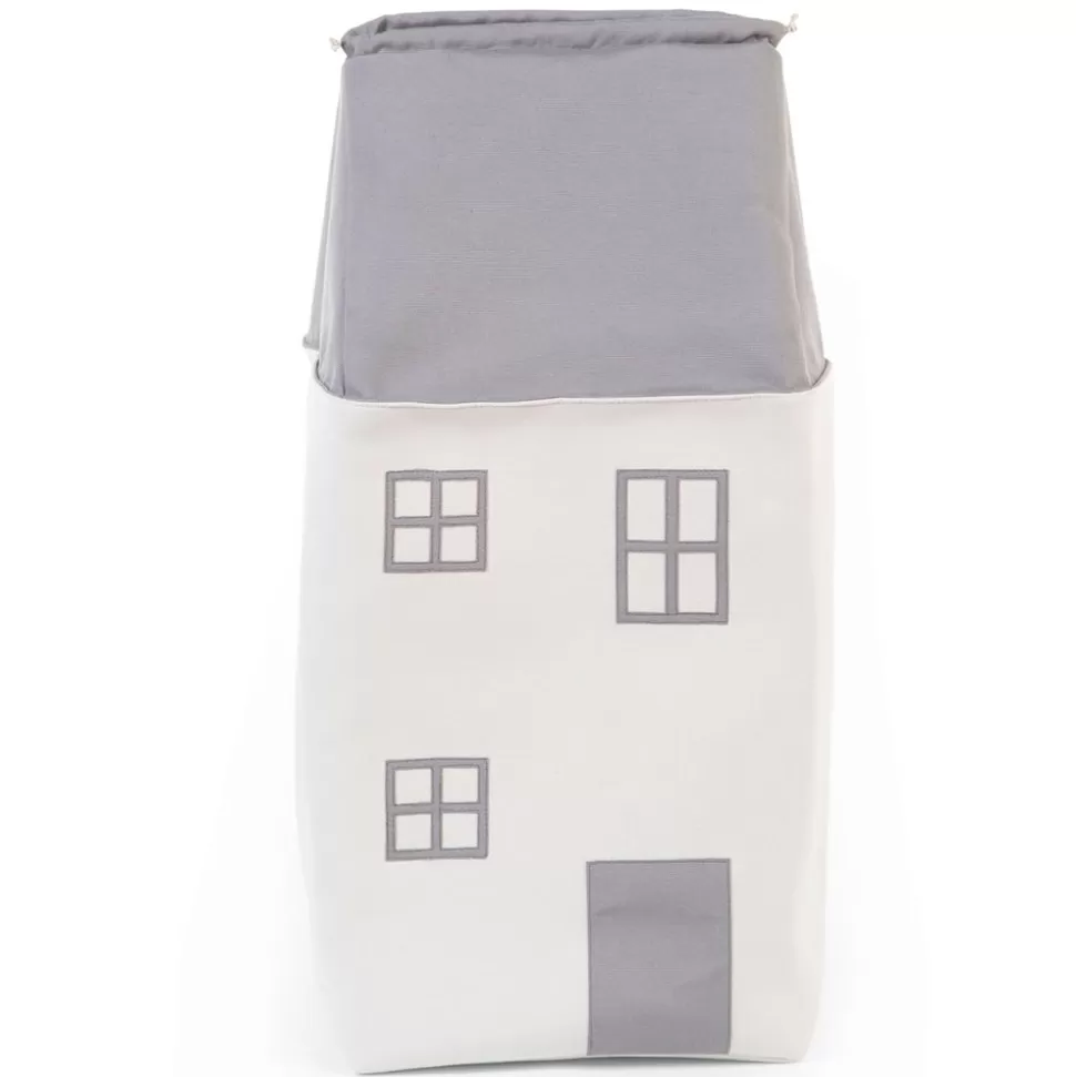 Sac De Rangement Maison - Gris Et Ecru | Childhome New