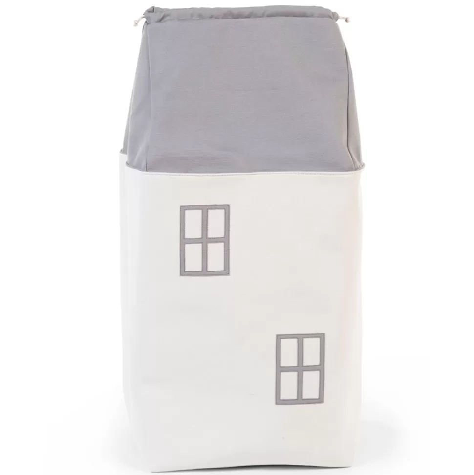 Sac De Rangement Maison - Gris Et Ecru | Childhome New