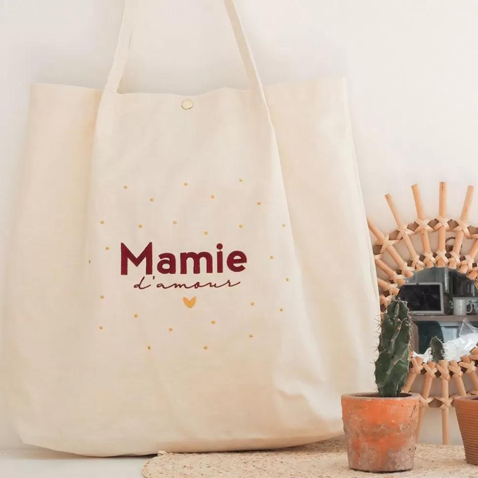 Sac En Toile - Mamie D'Amour | Manahia Fashion