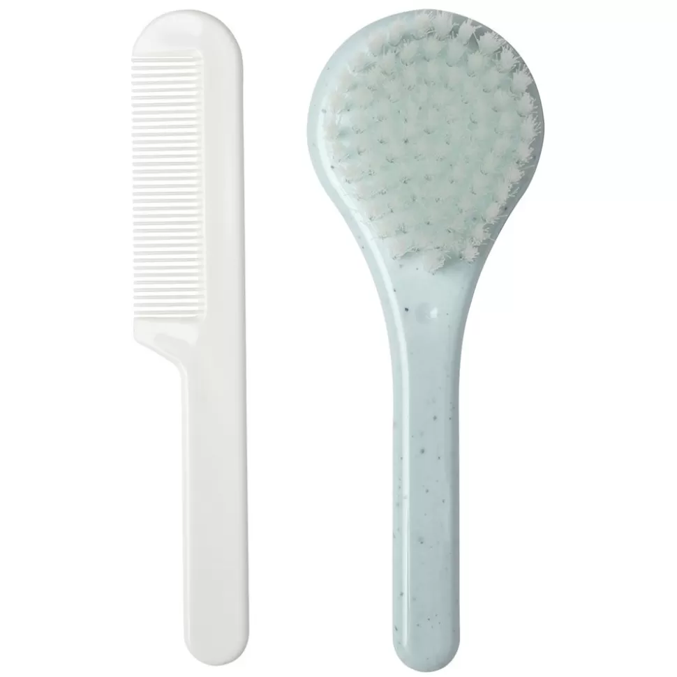 Set Coiffure Brosse Et Peigne - Speckles Mint | Luma Fashion