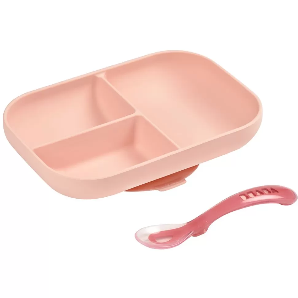 Set Repas Compartimente Avec Ventouse - Pink | BÉABA Shop