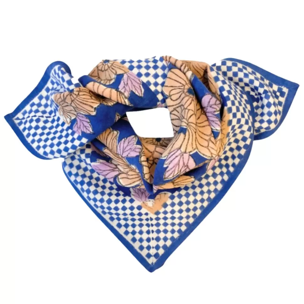 Small Foulard Manika Bloom - Bleu Klein | Apaches Sale