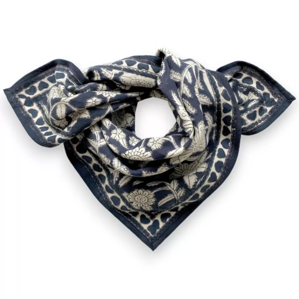 Small Foulard Manika Coeur - Orage | Apaches Online