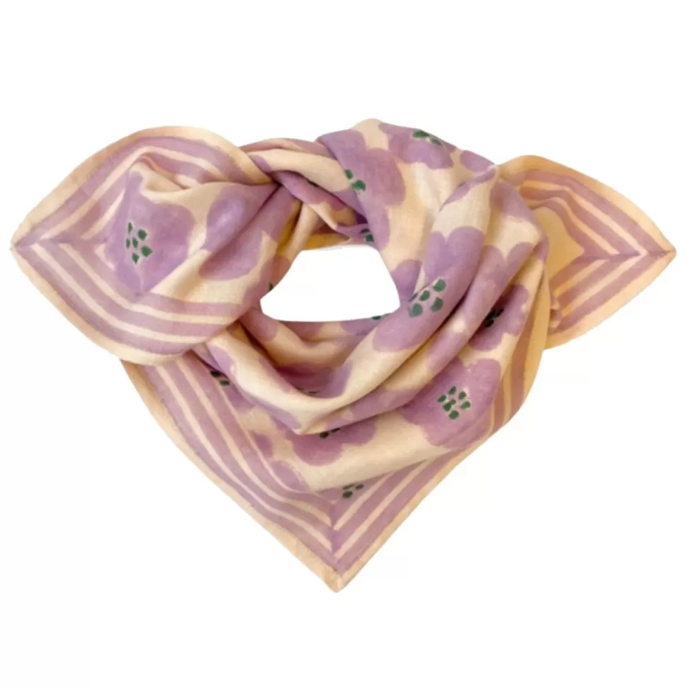 Small Foulard Manika Flora Bold - Lavande | Apaches Fashion