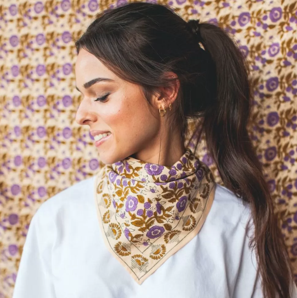 Small Foulard Manika Soleil - Amande | Apaches Outlet