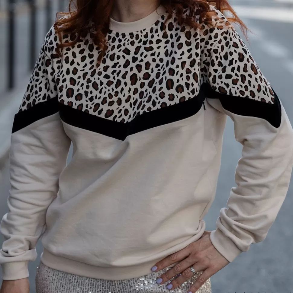 Sweat D'Allaitement Le Graou Just Mama Leopard - Xl | You&Milk Online