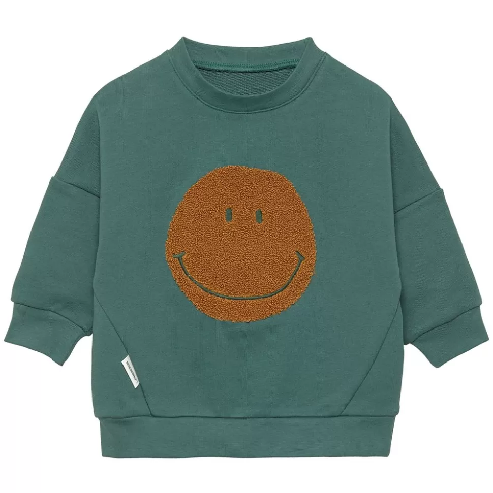 Sweat Little Gang Smile Vert Ocean - 1/2 Ans | LÄSSIG Sale