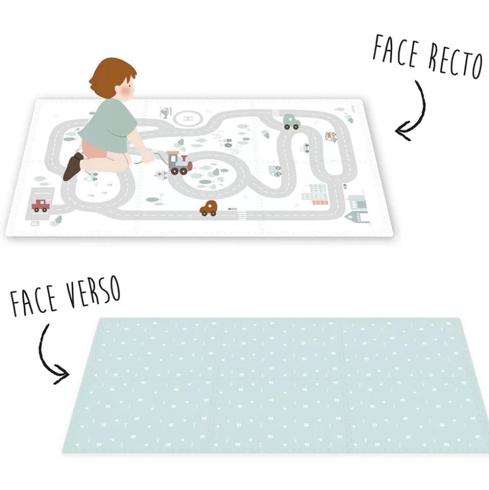 Tapis De Jeux Reversible - Roadmap & Icons | Play&Go Cheap