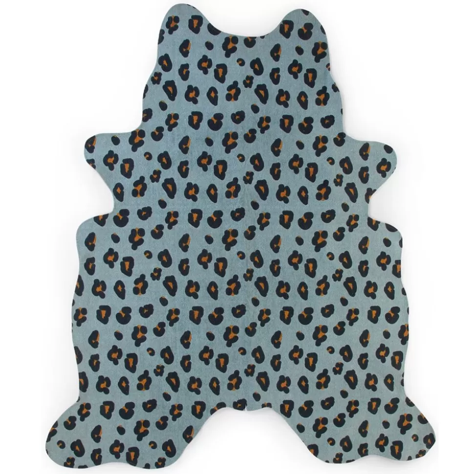 Tapis Leopard Bleu - 145 X 160 Cm | Childhome Best