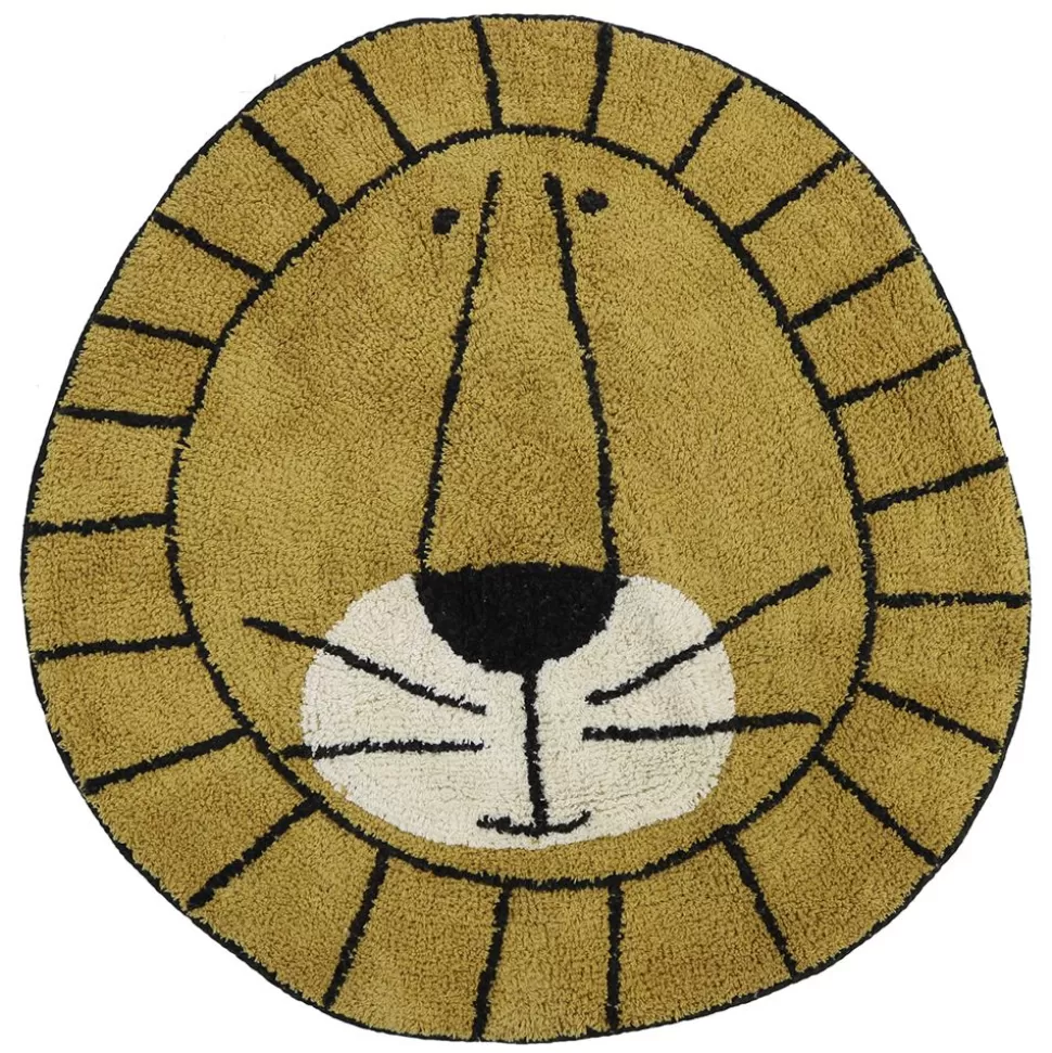 Tapis Lion Ocre - O 100 Cm | Tapis Petit Store