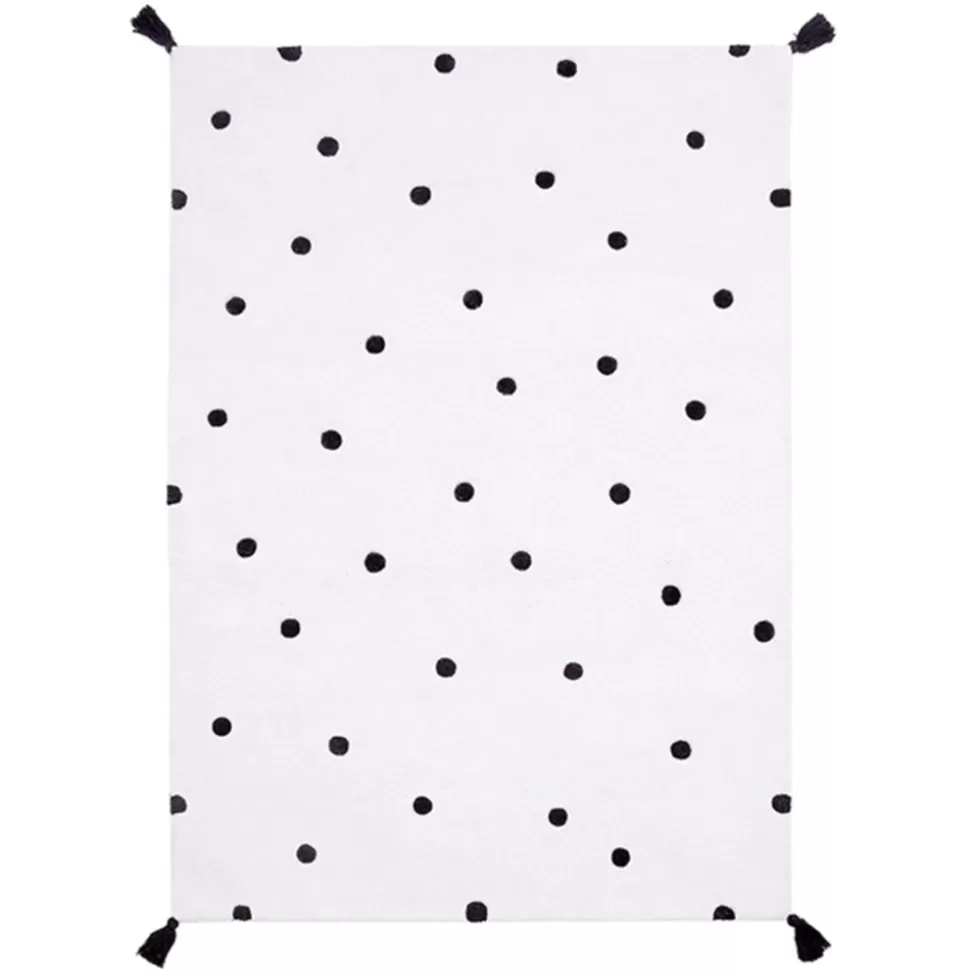 Tapis Pois Noirs - 120 X 170 Cm | Lilipinso Discount