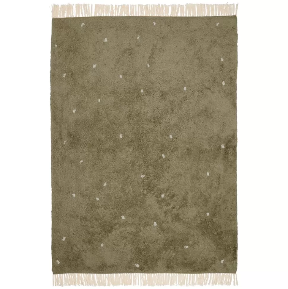 Tapis Pure Dot Olive - 120 X 170 Cm | Little Dutch New