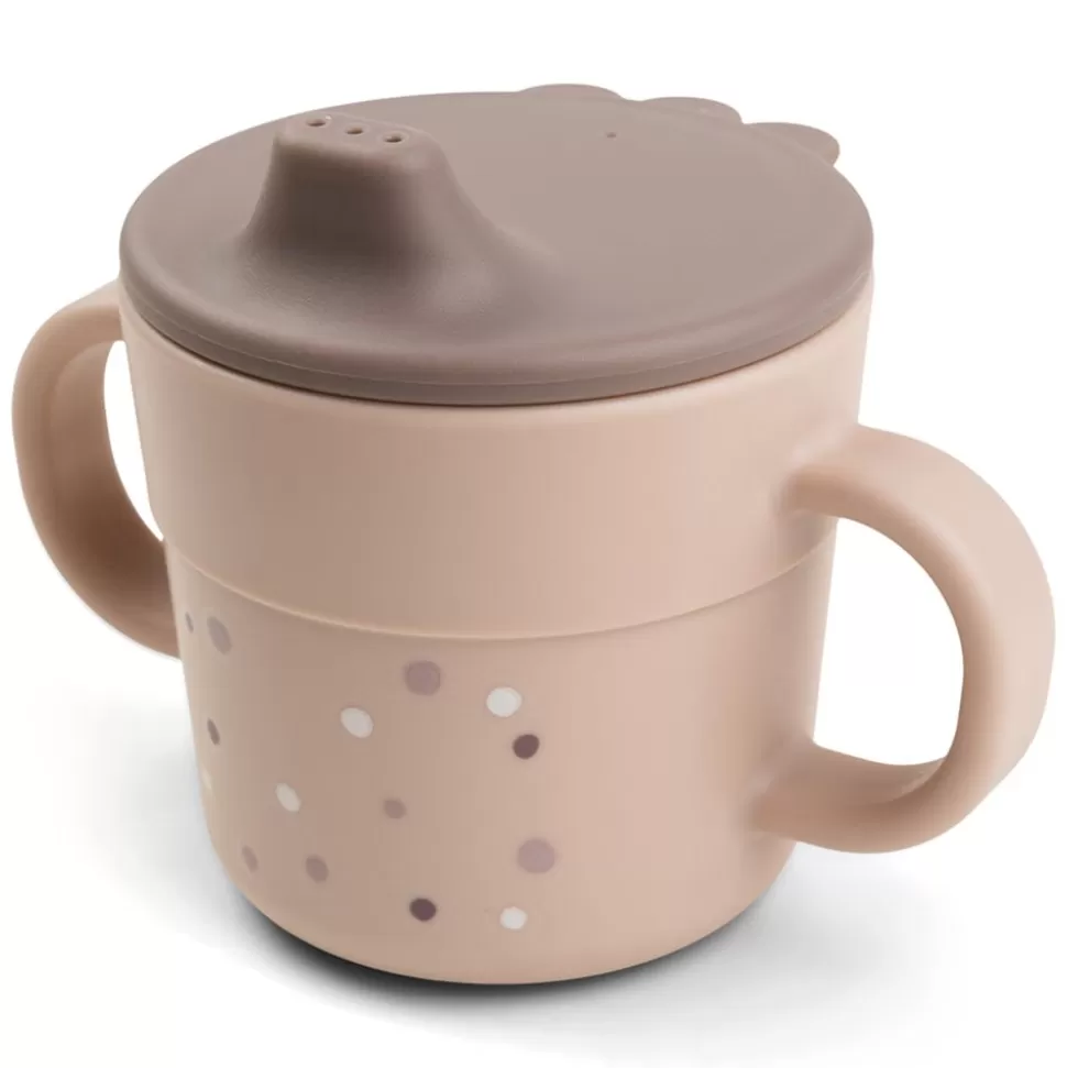 Tasse D'Apprentissage Foodie Happy Dots Rose - 215 Ml | Done by Deer Online