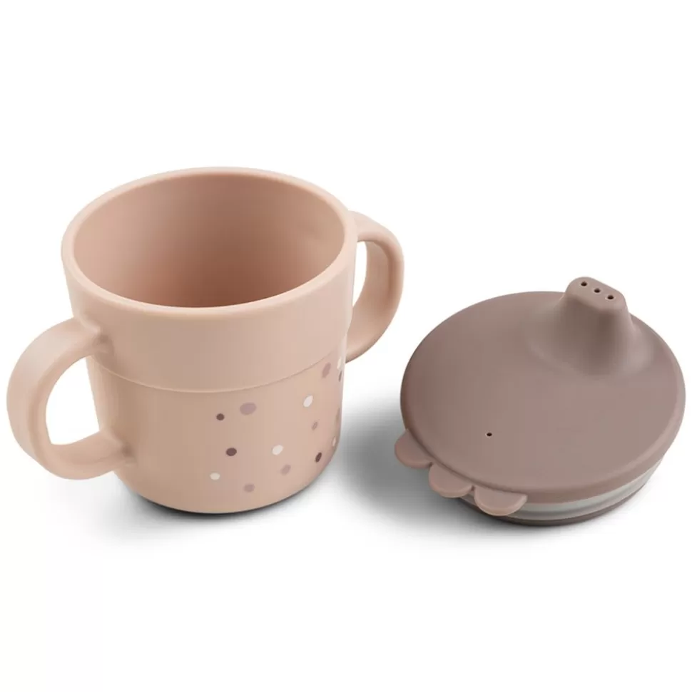 Tasse D'Apprentissage Foodie Happy Dots Rose - 215 Ml | Done by Deer Online