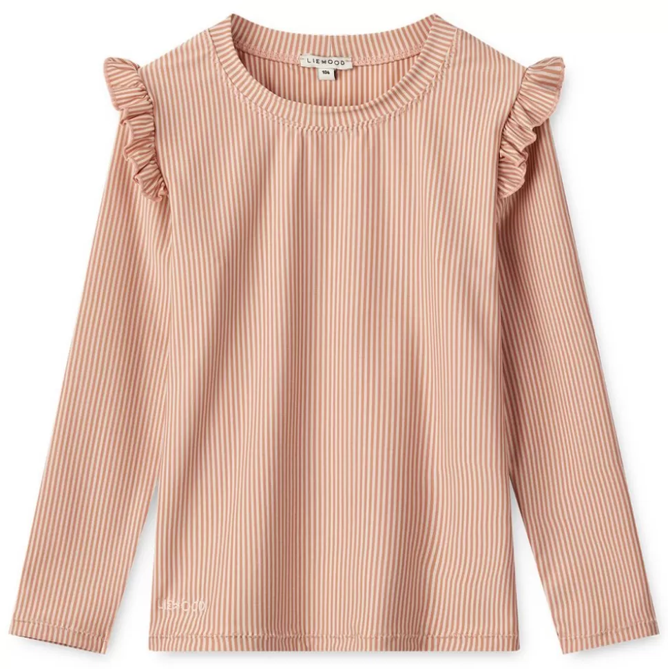 Tee-Shirt De Bain Tenley Stripes Tuscany Rose Sandy - 24 Mois | Liewood Flash Sale