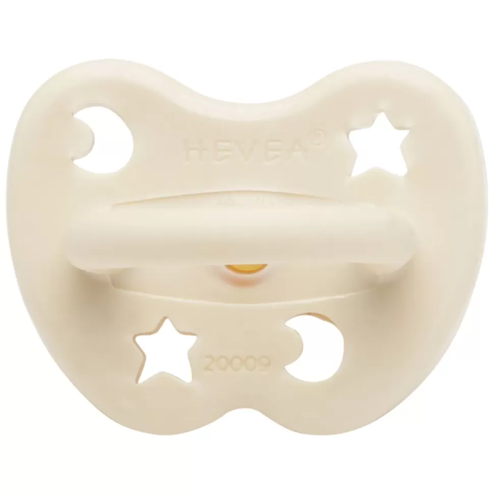 Tetine Anatomique Lunes Et Etoiles Creme - 0/3 Mois | HEVEA Hot