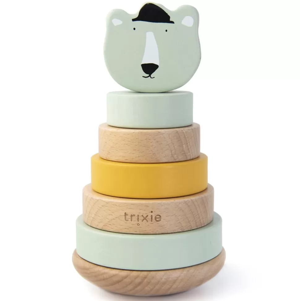 Tour A Empiler En Bois - Mr. Polar Bear | Trixie Baby Online