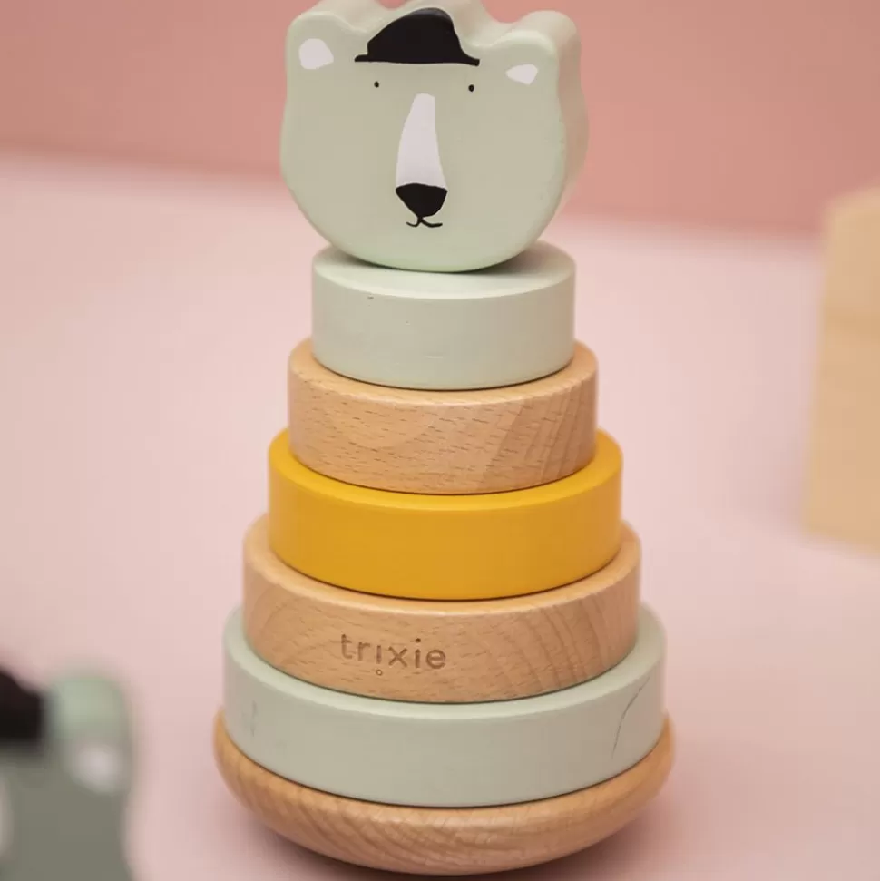 Tour A Empiler En Bois - Mr. Polar Bear | Trixie Baby Online