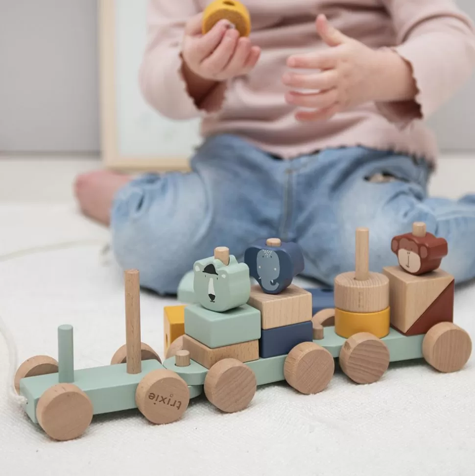 Train En Bois Animaux | Trixie Baby Online