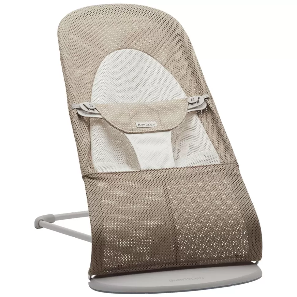 Transat Balance Soft Mesh - Gris Beige Et Blanc | BabyBjörn Shop