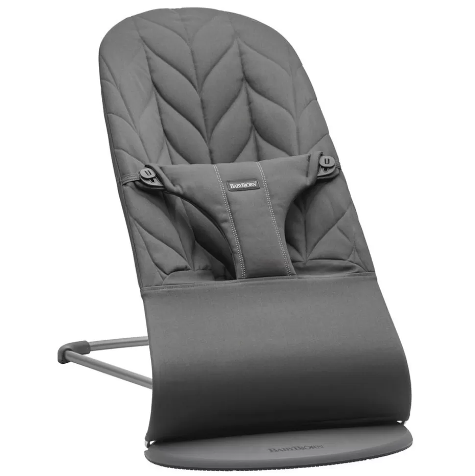 Transat Bliss Coton Matelassage Petale - Anthracite | BabyBjörn Store