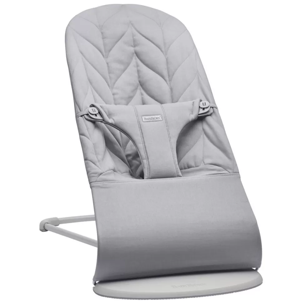 Transat Bliss Coton Matelassage Petale - Gris Clair | BabyBjörn Online