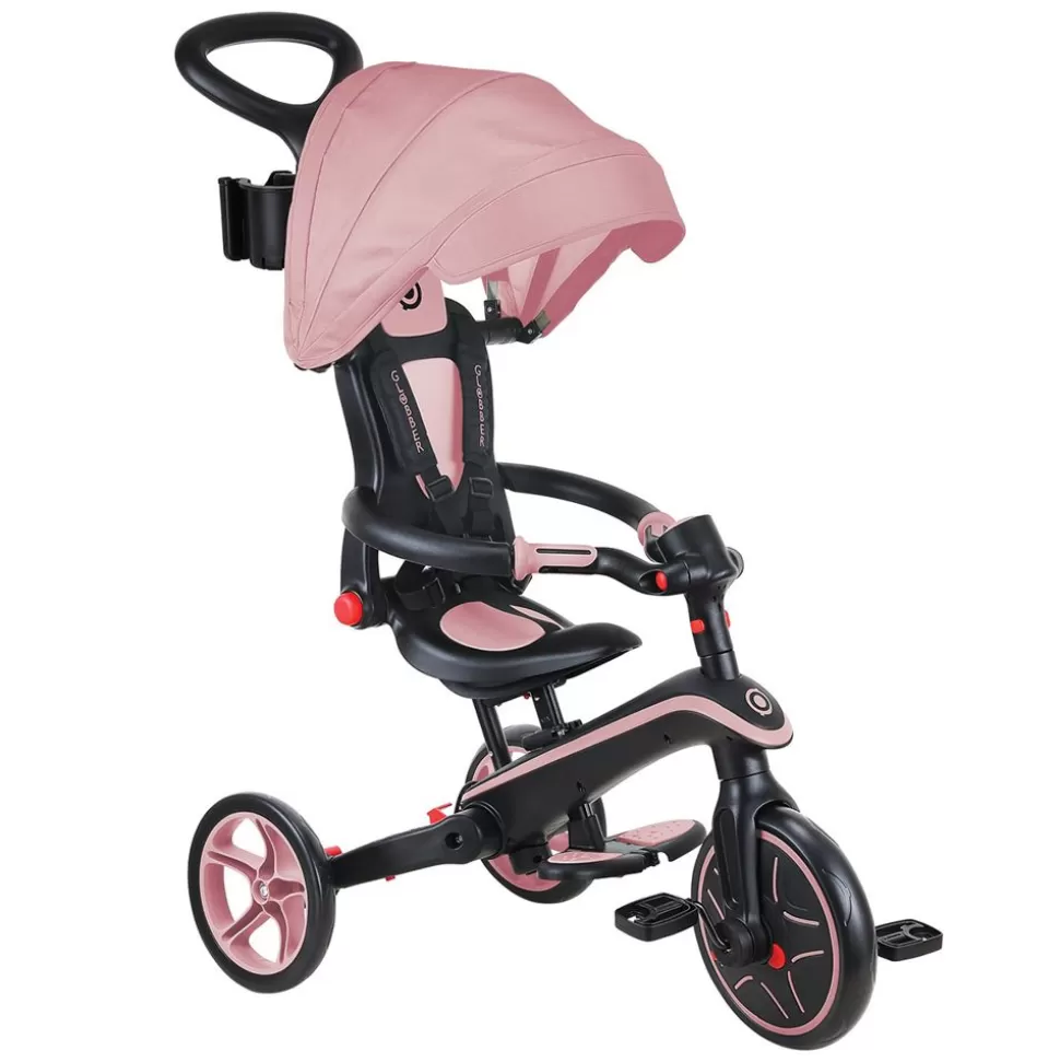 Tricycle Evolutif Trike Explorer Foldable 4-En-1 - Rose Pastel | Globber Shop