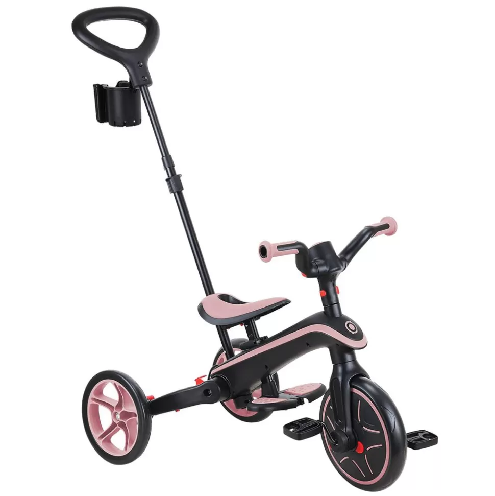 Tricycle Evolutif Trike Explorer Foldable 4-En-1 - Rose Pastel | Globber Shop