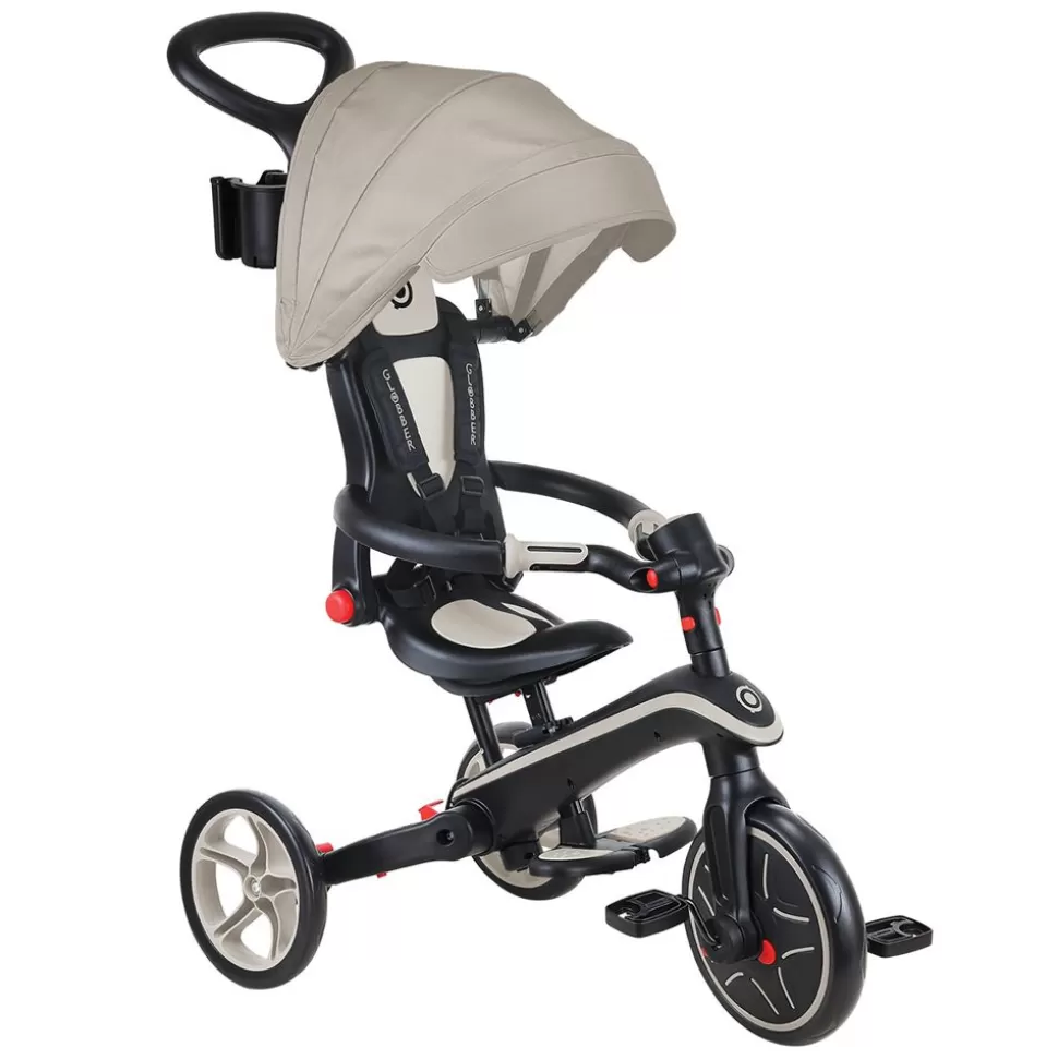 Tricycle Evolutif Trike Explorer Foldable 4-En-1 - Taupe | Globber Best