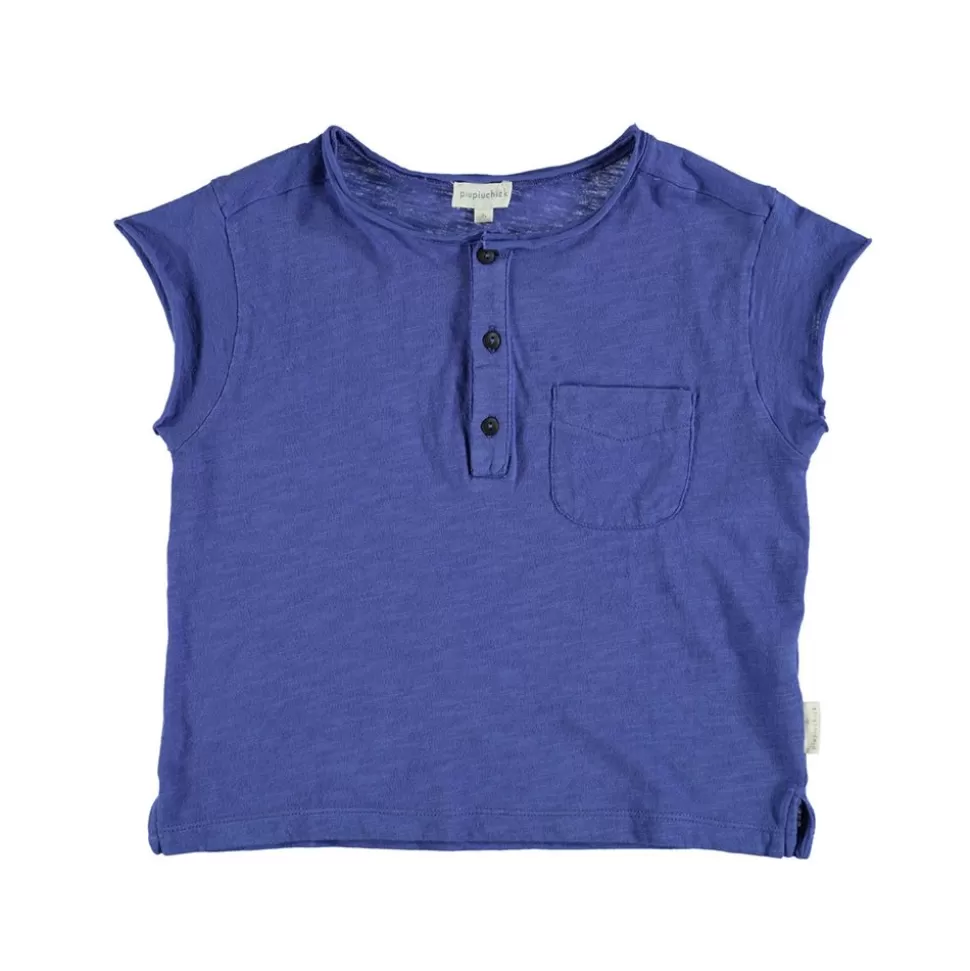 T-Shirt Bleu - 6 Mois | Piupiuchick Outlet