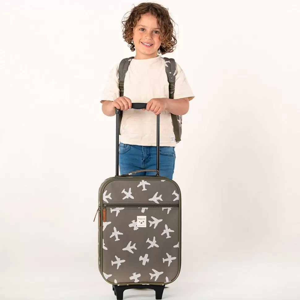 Valise A Roulettes Current Legend - Avions Kaki | Kidzroom Best